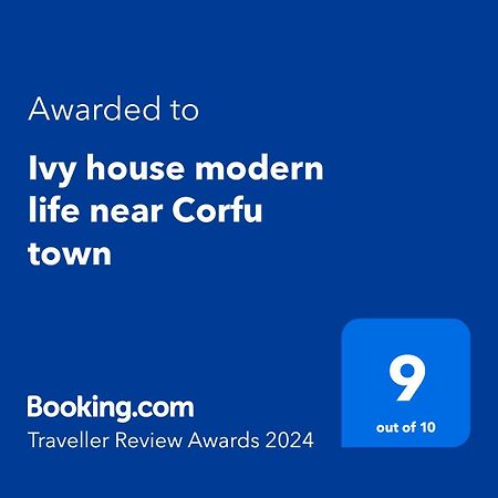 Ferienwohnung Ivy House Modern Life Near Corfu Town Kontokali Exterior foto